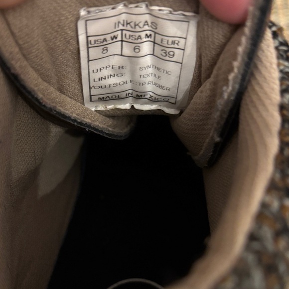 Inkkas Multicolor High-Top Sneakers Vegan Leather size Women 8 - Picture 7 of 9